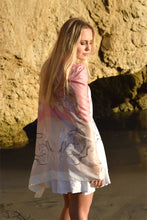 Load image into Gallery viewer, Coral Pacifica Silk Poncho